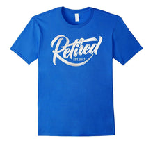 Retired EST. 2017 | Vintage Retro Retirement Logo T-Shirt