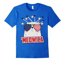 "Meowica" USA Funny Patriotic Cat 4th of July T-Shirt