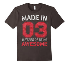 14th Birthday Gift T-Shirt Made in 03 Cute 14 Yrs Old Gift