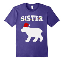 Sister Bear With Santa Hat Christmas Pajama Matching T-Shirt