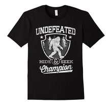 Bigfoot T-Shirt Undefeated Hide & Seek Sasquatch Yeti Gift