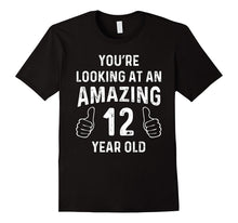 Amazing 12th Birthday Gift Funny 12 Year Old Bday Joke Shirt