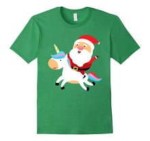 Santa Claus Unicorn Christmas Shirt | Xmas T-Shirt Gift