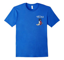 Cowboy Boot Texas Flag Pocket Logo T-Shirt
