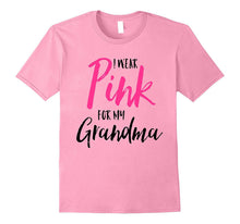 I Wear Pink for My Grandma Pink Ribbon Breast Cancer T-Shirt