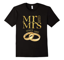 35th Wedding Anniversary T-Shirt Mr & Mrs Since 1982 Gift