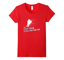 "Keep Your Stick on the Ice" Graphic Ice Hockey T-Shirt