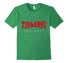 Halloween Zombie Off Duty Funny Scary Tee Shirt