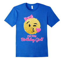 Cute Birthday Cartoon Kiss Face Shirt I'm the Birthday Girl