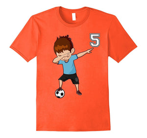 #5 Soccer Shirt for Boys Funny Dabbing Dab Dance Soccer Ball