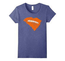 South Carolina Football Laces Distressed US State Tailgate