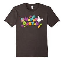 Happy Easter T-Shirt With Bunnies Eggs Flowers Carrots