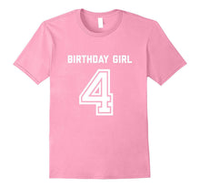 4th Birthday Shirt Gift Age 4 Year Old Girl Tshirt Girls Tee