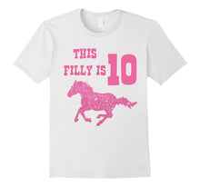 Kids 10th Birthday Horse Bling Shirt for 10 Year Old Girls