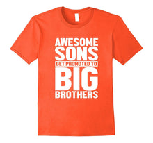 Awesome Sons Get Promoted to Big Brothers T-Shirt