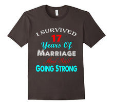 17th Wedding Anniversary Tshirt Marriage Husband Wife Couple