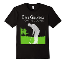 Mens Best Grandpa on the Course Golf Shirts for Men Gift for Dad