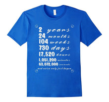 2nd Wedding Anniversary Tee Shirt Marriage Gift for Couples