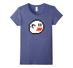 Scary 8 Bit Boo Shirt Funny Halloween TShirt With Ghost