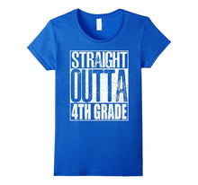 Straight Outta 4th Grade Shirt Graduation Gift 2017 T-Shirt