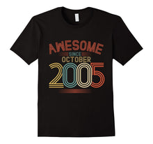 Awesome Since October 2005 Funny T-Shirt 12th Birthday Tee