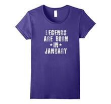 Novelty Legends Are Born in January T-Shirt