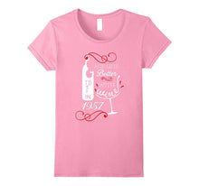 60th Grandma Birthday Shirts | Better With Wine Born in 1957