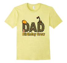 Mens Dad Birthday Crew Shirts for Construction Birthday Party