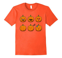 Emoji Pumpkin T Shirt Funny Faces Halloween Thanksgiving