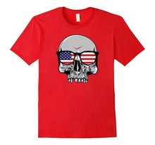 4th of July Independence Day Patriotic Skull Gift T-Shirt