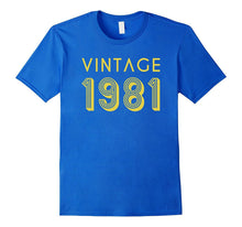 36th Birthday Gift Shirt Cool Vintage Retro 36 Year Old 1981