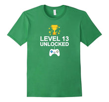 13th Birthday Level 13 Unlocked Funny T-Shirt Gamer Gift Kid