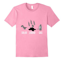 Dinosaur Solid Liquid Gas T-Shirt for Funny Back to School