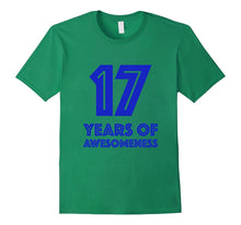 17th Birthday Shirt Gift Boys Age 17 Seventeen Year Old Boy