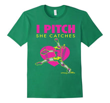 Softball Parent Fan T-Shirt - I Pitch She Catches Tee