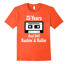 25th Wedding Anniversary Gift 25 Years T-Shirt Cassette Tape