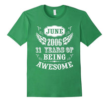11 Year Old Kid Born in June 2006 Awesome Birthday T Shirt