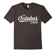 Est October 2000 Shirt Great 17th Birthday Gifts TShirt