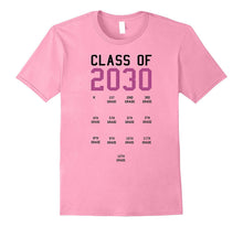 Class of 2030 Graduation T-Shirt With Space for Handprints