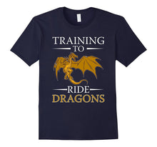 Funny Training to Ride Dragons T-Shirt Geek Nerd Gamer Gift