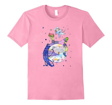 Reading With Space Cat Shirts - Cat Lovers Graphic Gifts