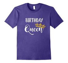 Funny Birthday Queen T Shirt Gold Tiara Crown