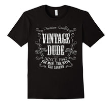 75th Birthday Gift Shirt Vintage Dude 1942 75 Year Old Shirt