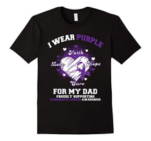 I Wear Purple for My Dad Pancreatic Cancer Awareness T-Shirt