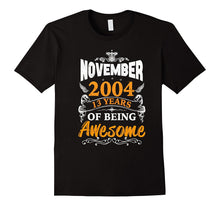 13th Birthday Awesome November 2004 T-Shirt, Birthday Gift