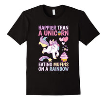 Happier Than a Unicorn Eating Muffins on a Rainbow Kid Shirt