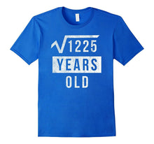 35th Birthday Gift 35 Yr Years Old Funny Square Root T Shirt