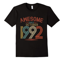 Awesome Since October 1992 Funny T-Shirt 25th Birthday Tee