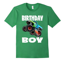 Birthday Boy Vintage Bday Boys Jumping Monster Truck T-Shirt