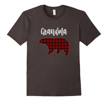 Red Plaid Grandma Bear Matching Family Pajama T-Shirt